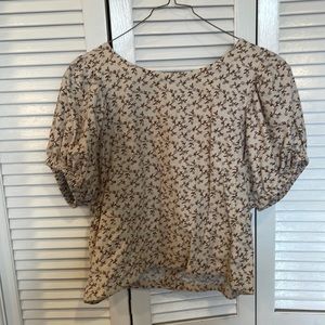 Madewell Crop Floral Top